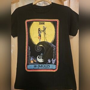 Black Graphic Tee with Halloween Design